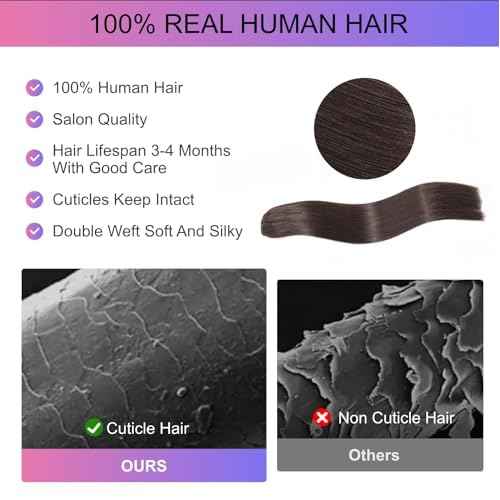 Honsoo Hair Extensions Clip Ins Real Human Hair Medium Brown Fading To Honey Blonde 100g 12in 7pcs Full End Stunning Soft Shine Hair Extensions