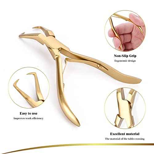 GlamorDove Hair Extension Tool Kit Stainless Steel Pliers Microlink Tool Set Opener Pliers Oxford Cloth Bag Hair Loop Tool Weft Extensions Hairdressing Styling Salon Accessories