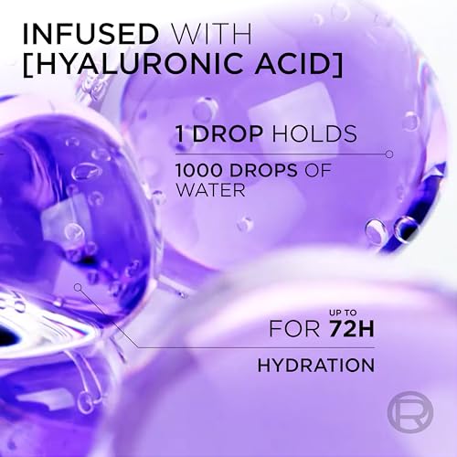 L'Oreal Paris Elvive Hyaluron Plump Hydrating Shampoo for Dehydrated, Dry Hair Infused with Hyaluronic Acid Care Complex, Paraben-Free, 12.6 Fl Oz