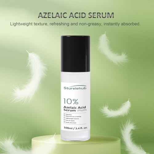 Azelaic Acid 10% Serum, 3.4 fl. oz. / 100ml, Azelaic-Acid-Serum For Reducing Facial Redness And Face