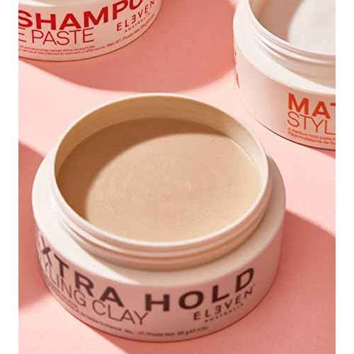 ELEVEN AUSTRALIA Extra Hold Styling Clay - Maximum Hold, Matte Finish, Long-Lasting Definition, Ideal for Short to Medium Hair - 3 Oz