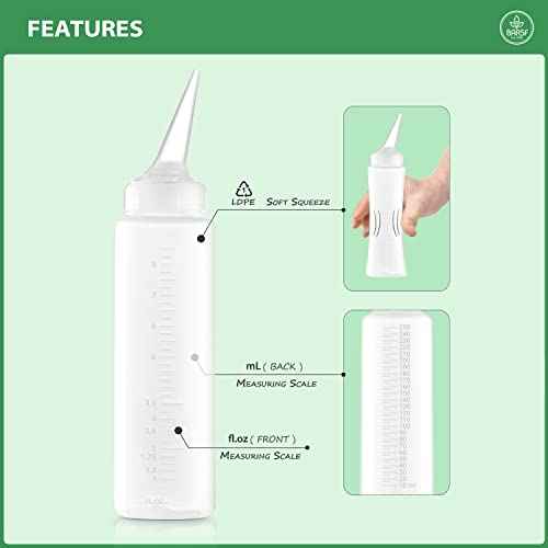 Bar5F Applicator Bottle with Angled Tip 8.5 ounce (Pack of 3)