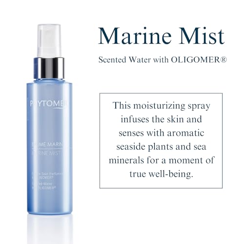 PHYTOMER Marine Mist Scented Face & Body Spray (3.3 fl oz) | Refreshing Facial Spray for Quick Hydration Boost | Daily Complexion Prep, Makeup Setting Mist