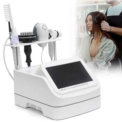 5 in 1 Skin Scalp Detector, Skin Diagnosis Hair Analyzer, Scalp Hair Follicle Detector with 4 Spectral Detection, 200 Times Magnification, for Home, Beauty Salon Spa