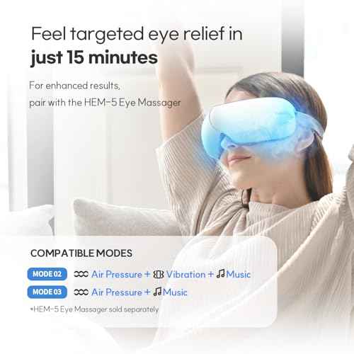 HuBDIC Hubicare Eye Cool Gel Mask for Eye Massager, Cooling Eye Mask with Detachable Strap ?Reusable Gel Eye Pad for Puffiness, Dry Eyes, Migraines & Relaxation Cold Compress