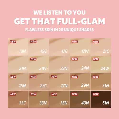 TIRTIR Mask Fit All Cover Pink Cushion Foundation | High coverage, Velvety Matte Finish, Lightweight, Flawless, Corrects Redness, Korean Cushion (#23N Sand, Full Size, 0.63 Fl Oz)