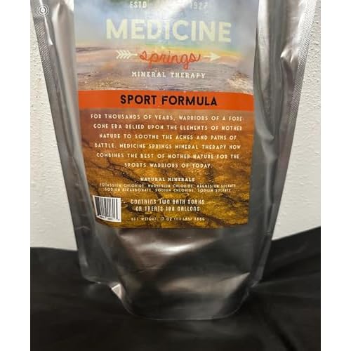 Medicine Springs hot tub Mineral Therapy Dead sea Minerals hot Spring Soaking Collection for Healing Turn Your hot tub into a Soaking Mineral Spring -Sport Formula Treats 400 Gallons