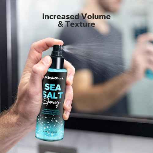 Sea Salt Spray for Hair Men & Women (8.5 Fl Oz), Sea Salt Spray for Men, Beach Wave & Volumizing Texturing Sprays to Add Volume & Texture