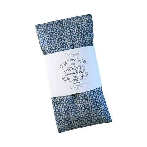 Lavender Eye Pillow Gift Pack (6) Bulk - Lavender Chamomile Flax Weighted - Removable Cover Washable Refillable for Yoga Aromatherapy Massage Sleep - tropical green blue pink