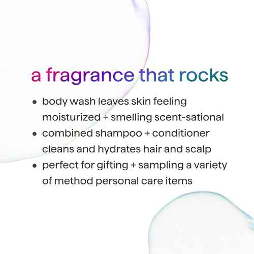 Method 2-in-1 Shampoo and Conditioner (18oz) and Body Wash (18oz) Gift Set, Glacier + Granite