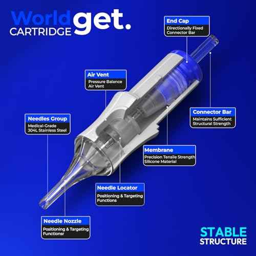 Tattoo Cartridge Needles 60PCS 1211RM Disposable #12 Standard Round Magnum Tattoo Needles for Tattoo Pen Machine