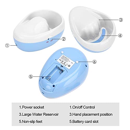 Electric Bubble Nail Soaking Bowl, Durable Manicure Hand Bowl Jet Spa Massage Nail Treatment Remover Manicure Spa Tool for Soak Soothing Relaxing Manicure Machine Soften Cuticles