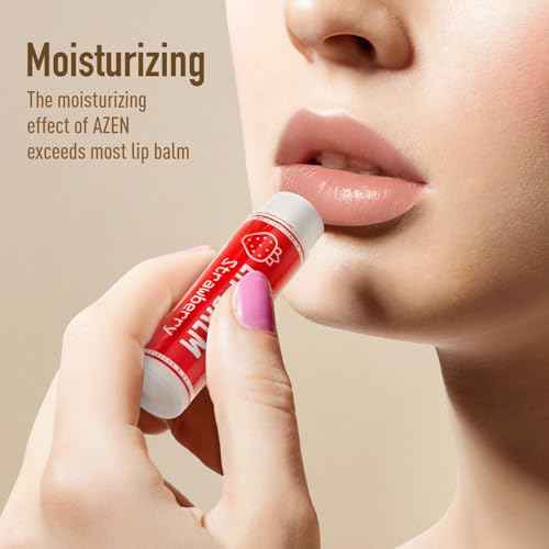 AZEN 240 Pack Lip Balm, Natural Lip Balm Bulk, Lip Care Product, Christmas Stocking Stuffers, Christmas Gifts for Women Girls - 10 Flavors
