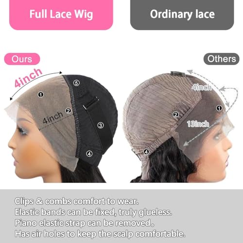 Body Wave Lace Front Wigs Human Hair 180% Density 13x4 HD Lace Frontal wigs Human Hair 30 Inch Transparent Lace Glueless Wigs Pre Plucked with Baby Hair