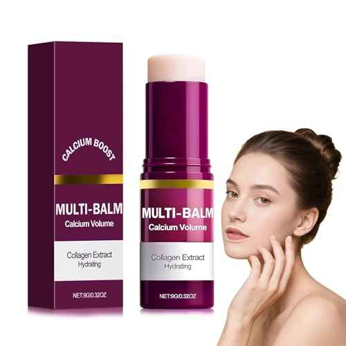 Calcium Multi Balm Stick, Calcium Volume Multi Balm, Korean Collagen Moisturing Stick, Firming & Moisturizing, Korean Skincare, Anti-Wrinkle, Hydrating, Lifting Cream for Eyes, Face & Neck-1Pcs.