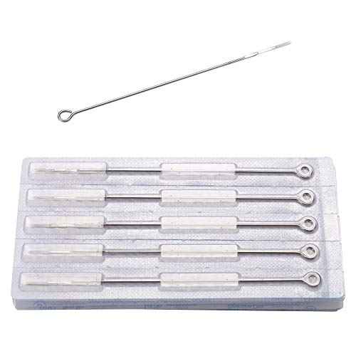 Tattoo Needles,50pcs 5 Flat Shader Pre-made Sterile 5f Tattoo Needles 5f 1205F