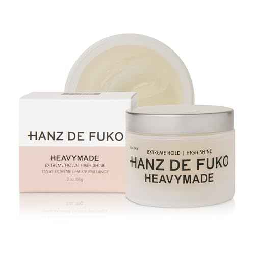 Hanz de Fuko Heavymade ? Premium Men¡¯s Hair Styling Pomade for an Extreme Hold, High Shine Finish ? Water-Based, Humidity-Resistant Styler for Achieving Various Hairstyles ? 2 oz, Travel Size