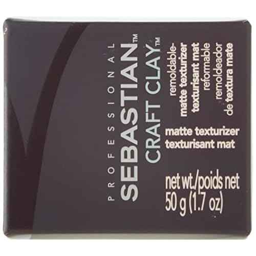 Sebastian Professional Craft Clay with Matte Finish | Remoldable Texturizing Hair Styling Clay for Natural Hold | 1.7 oz