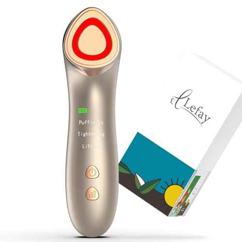 Lefay Face Skin Tightening Machine - Radio Frequency Anti-Aging Device Microcurrent Face Massager Lifting, Firming, Toning, Wrinkles Reduction De-Puffiness for Facial and Neck