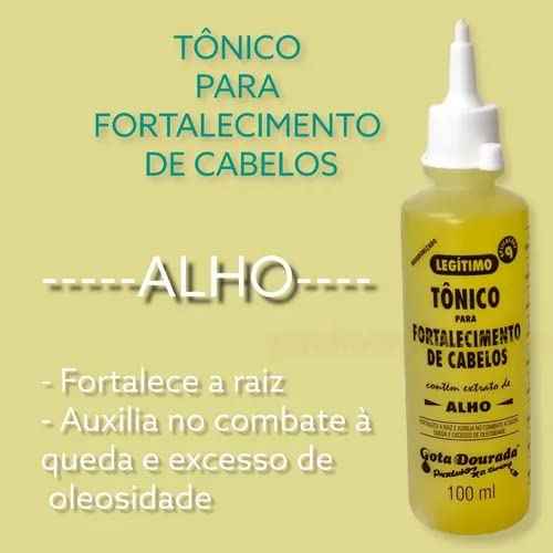 Tonico para Fortalecimento de cabelos (hair tonic with garlic extract) 100ml