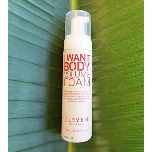 ELEVEN AUSTRALIA I Want Body Volume Foam - Lightweight Mousse for Full, Thick Hair, Adds Volume & Texture, Ideal for Fine to Medium Hair Types - 6.8 Fl Oz