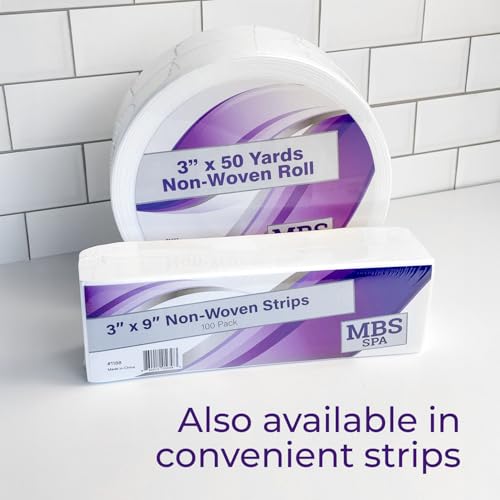 Non-Woven Waxing Roll 3" x 50 Yards (Case of 12) - for Hair Removal, Lint-Free, Full-Body Wax Roll