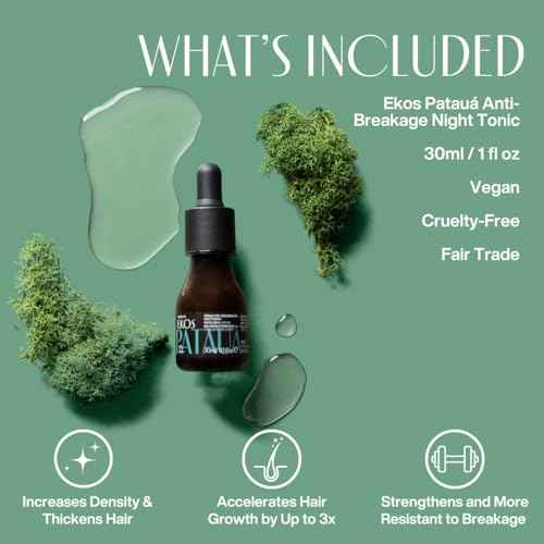 natura Ekos Patau? Anti-Breakage Night Tonic - Accelerate Growth & Strengthen Hair - Increase Density & Prevent Hair Loss - Vegan Hair Care - Brazilian Beauty Secrets - Hair Care 30ml