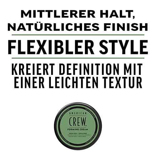 American Crew Men's Hair Forming Cream (OLD VERSION), Like Hair Gel with Medium Hold & Medium Shine, 3 Oz (Pack of 1)