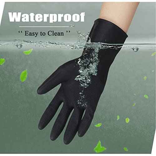VOVCIG Hair Dye Gloves,Professional Hair Coloring Accessories for Hair Salon Hair Dyeing,2pcs£¨1 left+1 right£©,black