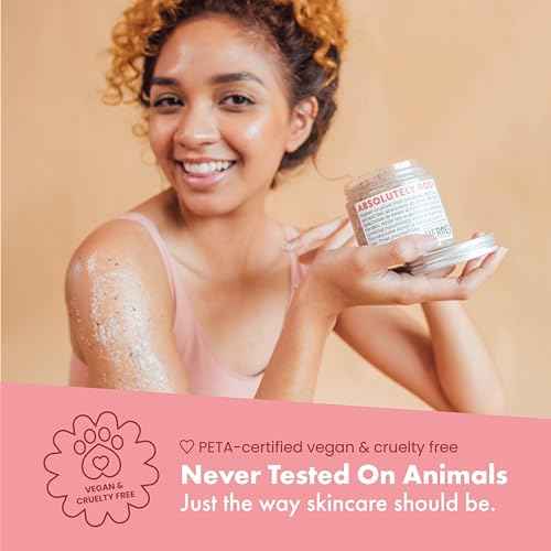 Rose Petal Scrub Foot & Body Exfoliator Infused with Vitamin E and Rose Natural Exfoliating Sugar Body Scrub for Toning Cellulite Skin Care by Handmade Heroes