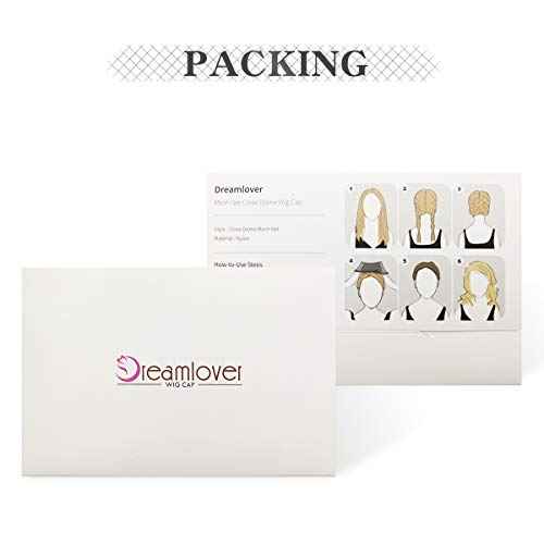 Dreamlover Crochet Wig Caps, Black Mesh Caps for Wigs, 3 Pieces