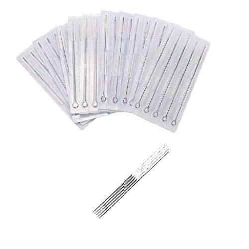 Tattoo Needles,50pcs 5 Flat Shader Pre-made Sterile 5f Tattoo Needles 5f 1205F