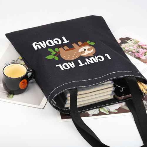 G2TUP Occupational Therapy Therapist Gift I Can't ADL Today Makeup Bag OT Life Sloth Bag Occupational Therapist Joke Gift