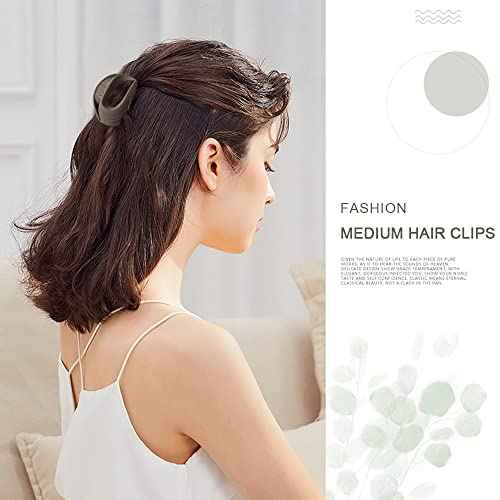 Hair Claw Clips for Women, Girls & Kids - Thin to Thick Hair, 2.6 Inch Strong Matte Flower Jaw Clips, Non-Slip Clamps with Gift Box (6 Packs)