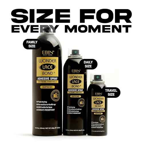 Adhesive Spray - Supreme 14.2fl.oz./420ml | Fast Drying, No Residue, Long Lasting Formula with Protecting Edges Lace front wig bond