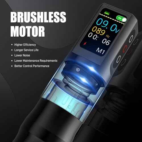 Wireless Tattoo Gun Kit for Beginners ? Rotary Tattoo Pen with 1200mAh Battery, Touch Button LED Smart Display, Adjustable 6-Stroke Length with Tattoo Needles Cartridges Tattoo Kit for Artists