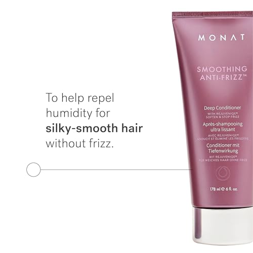 MONAT Smoothing Deep Conditioner with Rejuveniqe¢ç - Anti-Frizz, Long-Lasting Frizz Control for Damaged Hair - Net Wt. 178 ml / 6 fl. oz