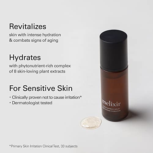 Melixir Vegan Hydration Kit for Dry Skin (Vegan Bamboo Hydration Serum + Vegan Relief Facial Moisturizer) | Gift for Women and Men