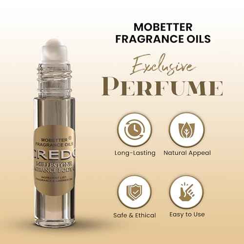 MOBETTER FRAGRANCE OILS Credo Millestone Unisex Body Oil 1/3 oz roll on Glass Bottle