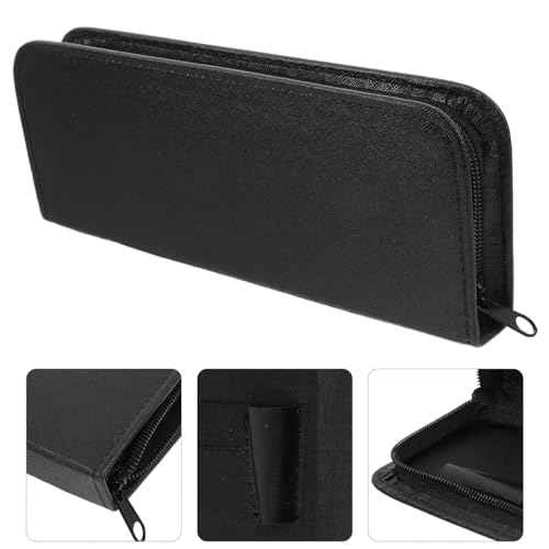 1 piece Scissor Pouch Bag Pu Rack Salonblack Compact Professional Leather Storage Hairdressing Use Barber Shear Home Scissor Pouch Decor