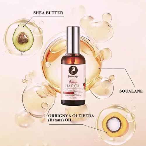 Batana Rosemary Hair Growth Serum - Organic, Dr. Sebi Approved, Intensive Repair, Strengthens Thinning Hair, Moisturizes Dry Scalp