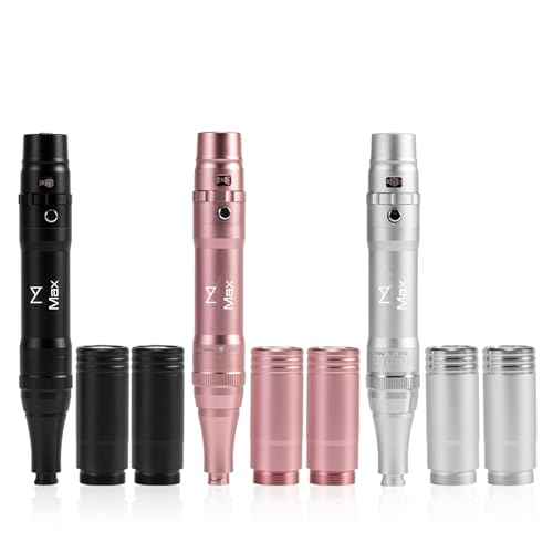 M Permanent Makeup Machine - Microblading Machine, Eyebrow Tattoo Machine - Microshading, Lip, Ombre Brows Machine - Wireless Machine Kit - Achieve Flawless Results (Black)