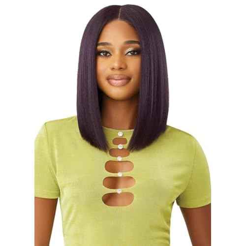 It'S A Wig Illuze Flip Up Synthetic Hair Gluelss 13X4 Hd Lace Front Wig - Loretta (2 DARK BROWN)