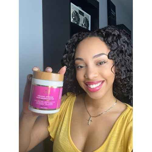 Chebe Hair Growth and Thickening Butter - Ayurvedic Deep Conditioner with Shea, Cocoa, Mango Butter, Fenugreek, and Rosemary for All Hair Types, 8 oz