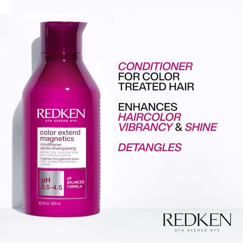 Redken Color Extend Magnetics Conditioner For Color-Treated Hair - Protects Vibrancy & Adds Shine With Amino Acids, Sulfate-Free