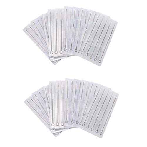 Tattoo Needles,New Star Tattoo Box Of 50#12 7F Pro Flat Shader Premade Sterile Tattoo Needles Supply 1207F