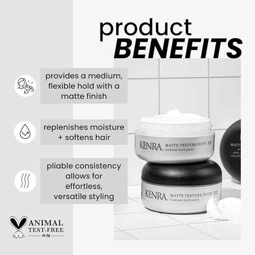 Matte Texture Putty 10 | Medium Hold Styler | Flexible Hold With A Matte Finish | Replenishes Moisutre & Softens Hair | All Hair Types