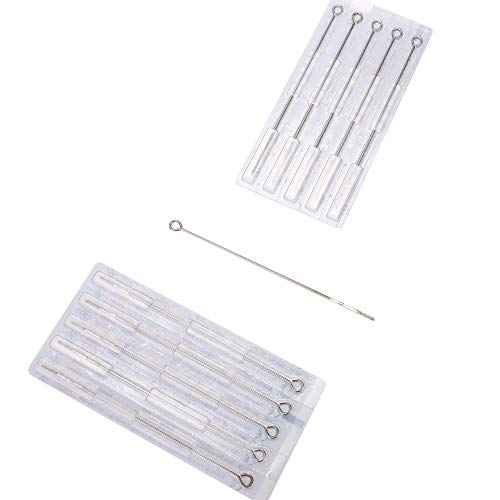 Tattoo Needles,50pcs 5 Flat Shader Pre-made Sterile 5f Tattoo Needles 5f 1205F
