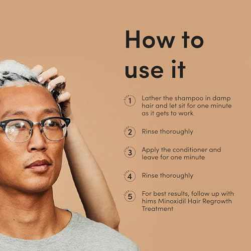 hims Thick Fix Shampoo & Conditioner Set - Saw Palmetto for Healthy Hair Growth & Thickening - Scalp Cleansing - Vegan, Sulfate-Free & Cruelty-Free - Eucalyptus Scent, 6.4 fl oz
