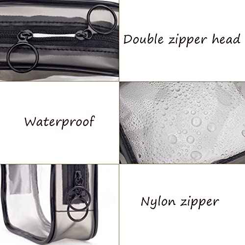 LYroo Small Makeup Bag Clear Mini Makeup Zipper Pouch Makeup Bag Small Cosmetic Bag for Purse Essentials Items Women Coin Purse Aesthetic Stuff£¨2 Pack